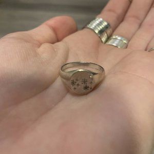 Mejuri Zodiac Ring Silver (Leo)